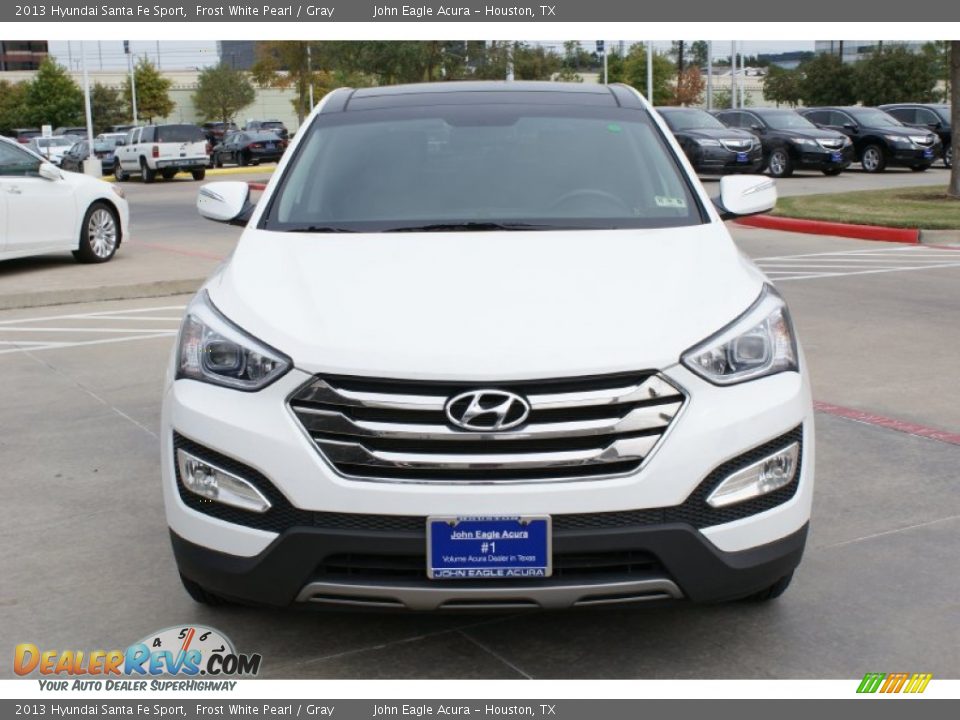 2013 Hyundai Santa Fe Sport Frost White Pearl / Gray Photo #3