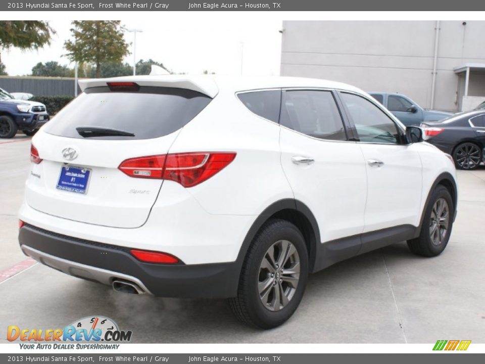 2013 Hyundai Santa Fe Sport Frost White Pearl / Gray Photo #8