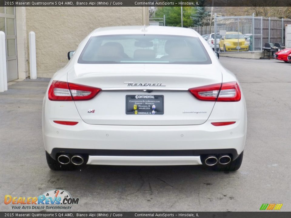 2015 Maserati Quattroporte S Q4 AWD Bianco Alpi (White) / Cuoio Photo #5