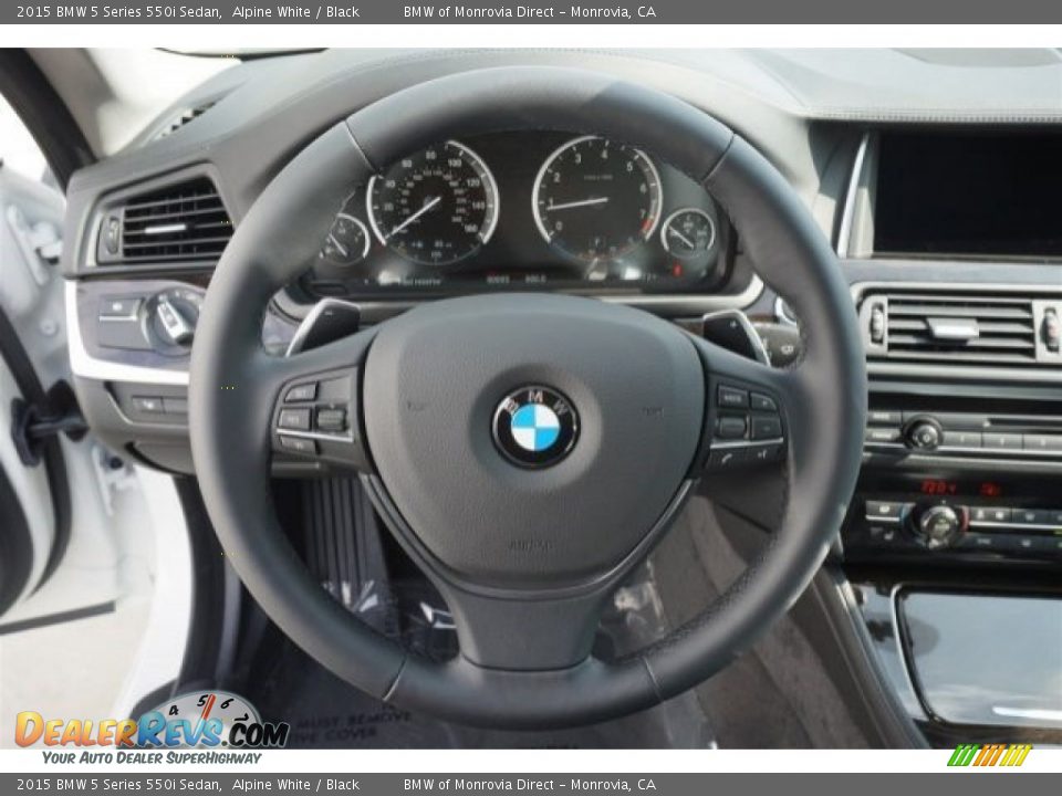 2015 BMW 5 Series 550i Sedan Steering Wheel Photo #8
