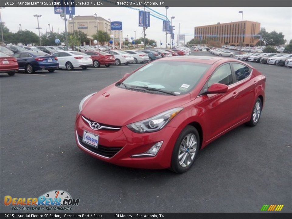 2015 Hyundai Elantra SE Sedan Geranium Red / Black Photo #1