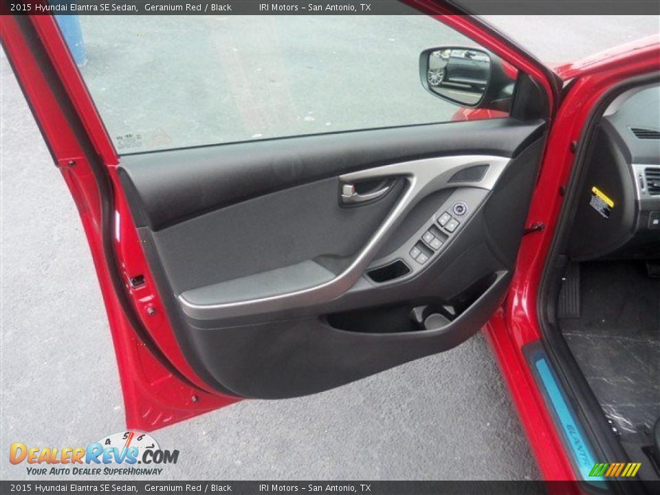 2015 Hyundai Elantra SE Sedan Geranium Red / Black Photo #5