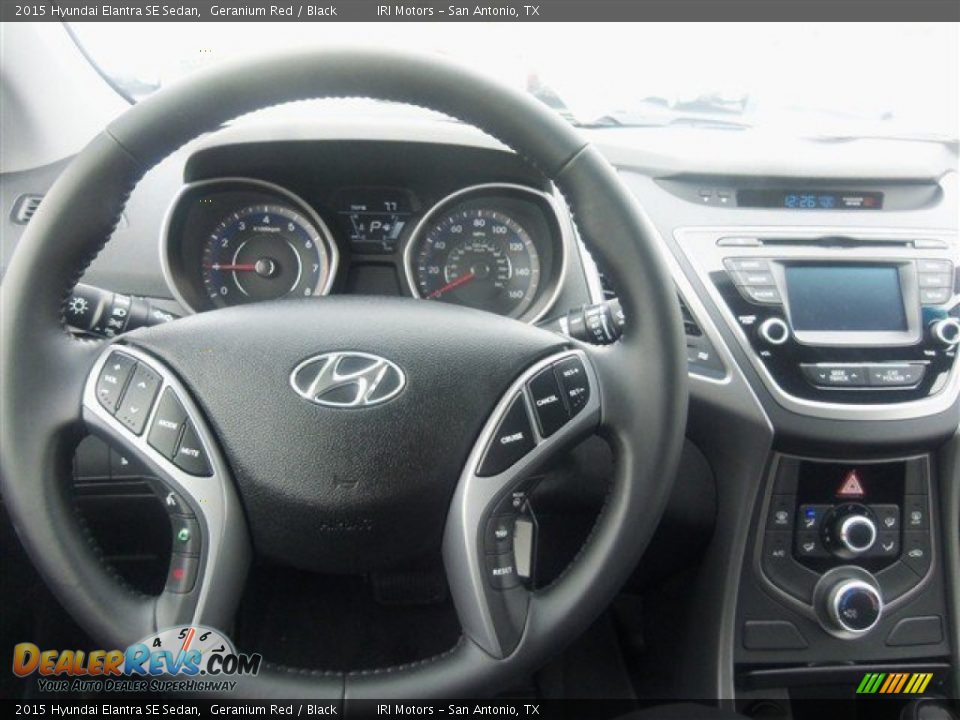 2015 Hyundai Elantra SE Sedan Geranium Red / Black Photo #7