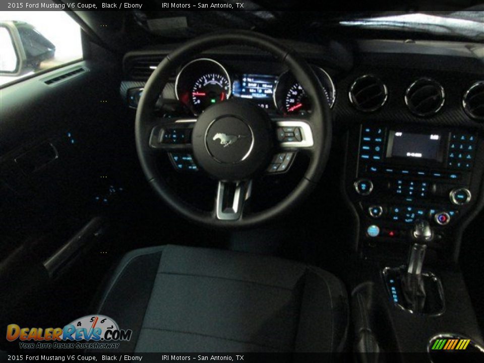 2015 Ford Mustang V6 Coupe Black / Ebony Photo #8