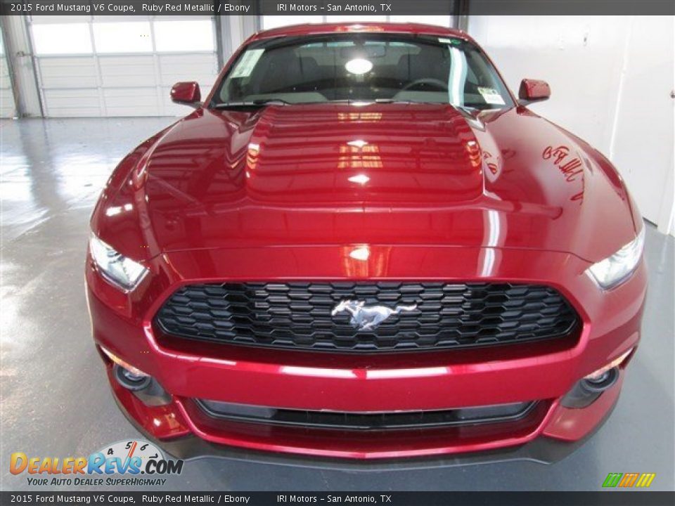 2015 Ford Mustang V6 Coupe Ruby Red Metallic / Ebony Photo #2
