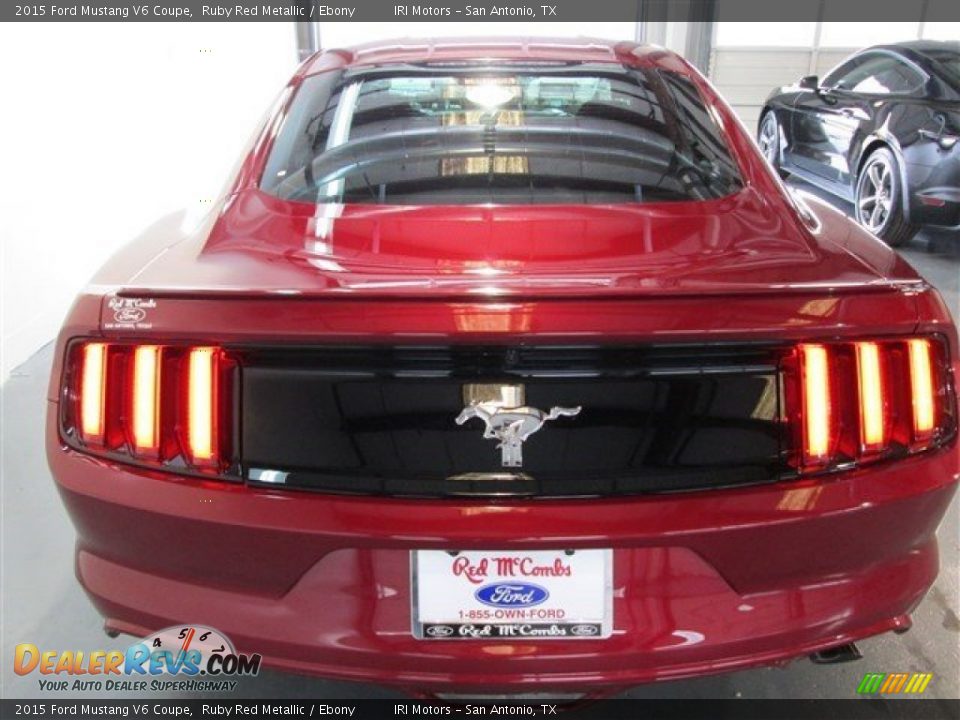 2015 Ford Mustang V6 Coupe Ruby Red Metallic / Ebony Photo #5