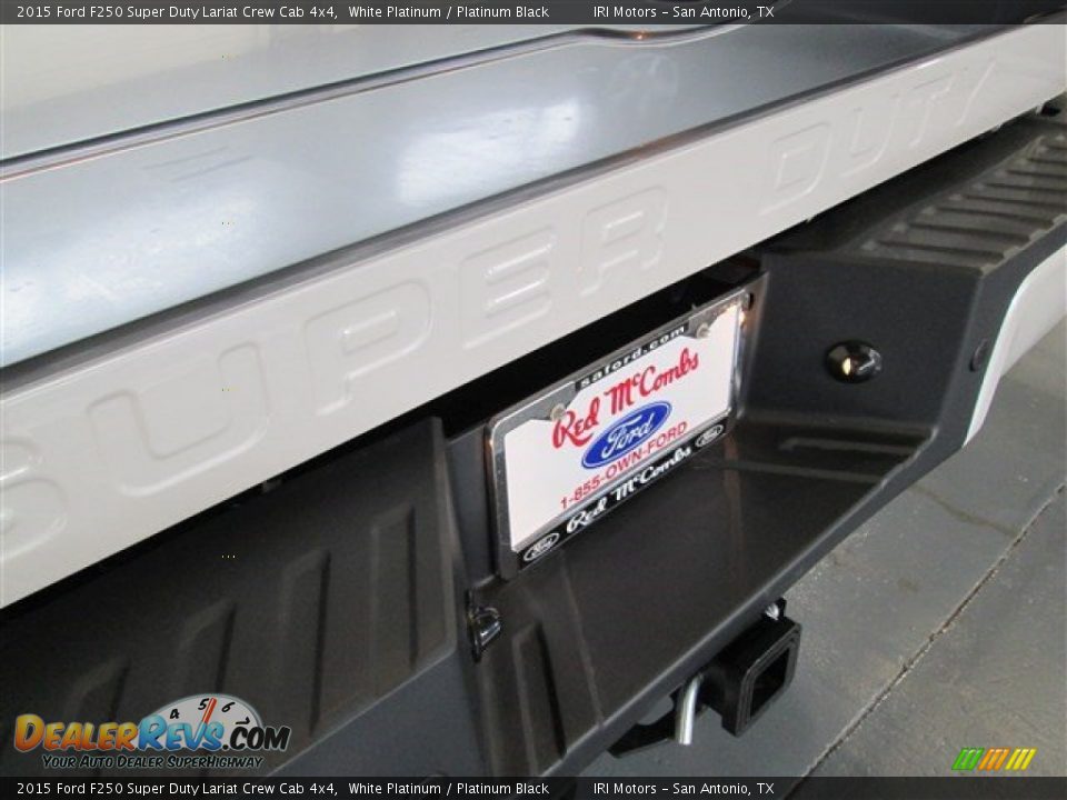 2015 Ford F250 Super Duty Lariat Crew Cab 4x4 White Platinum / Platinum Black Photo #9