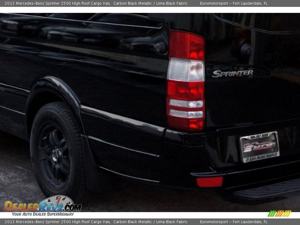 2013 Mercedes-Benz Sprinter 2500 High Roof Cargo Van Carbon Black Metallic / Lima Black Fabric Photo #17