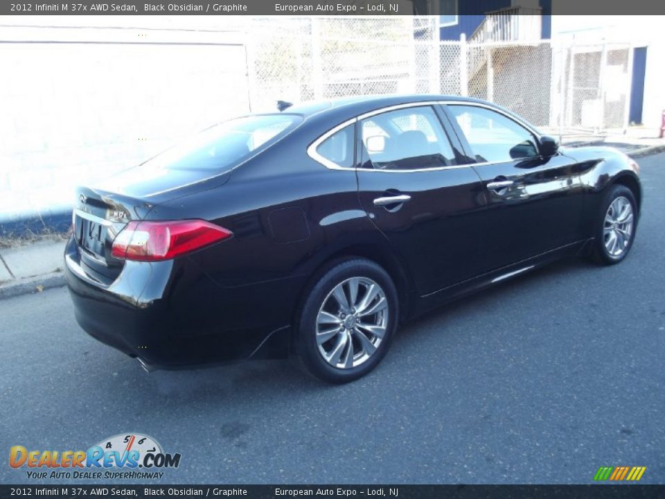 2012 Infiniti M 37x AWD Sedan Black Obsidian / Graphite Photo #4