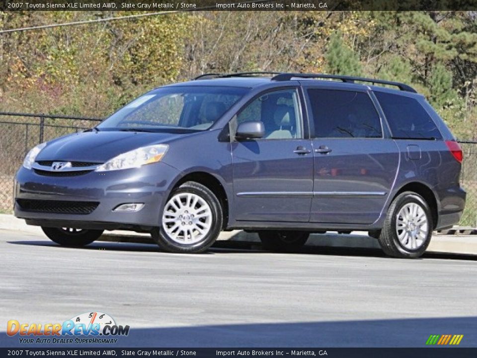 2007 Toyota Sienna XLE Limited AWD Slate Gray Metallic / Stone Photo #3