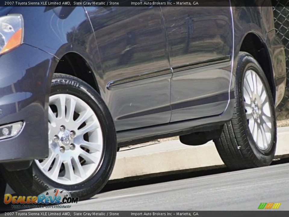 2007 Toyota Sienna XLE Limited AWD Slate Gray Metallic / Stone Photo #25