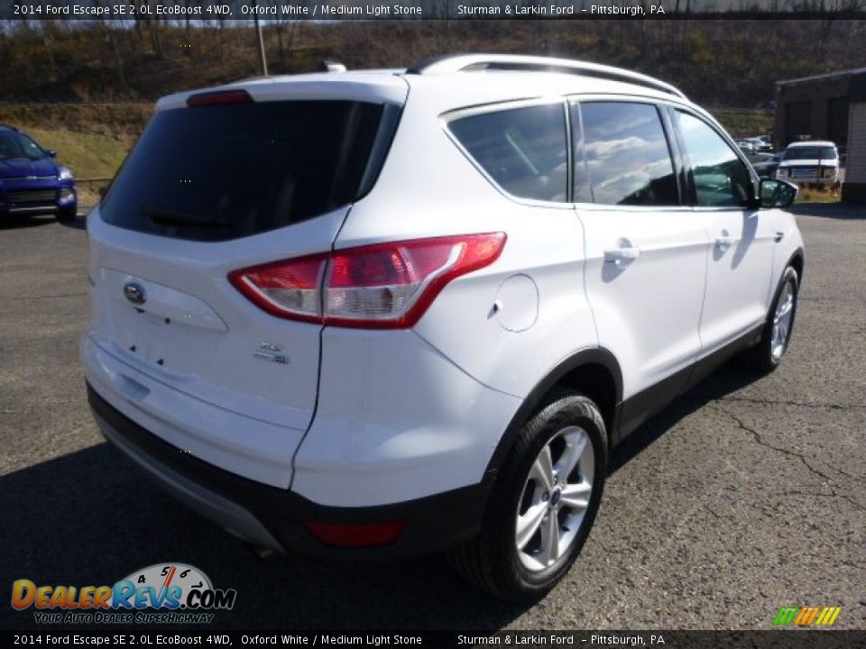 2014 Ford Escape SE 2.0L EcoBoost 4WD Oxford White / Medium Light Stone Photo #2