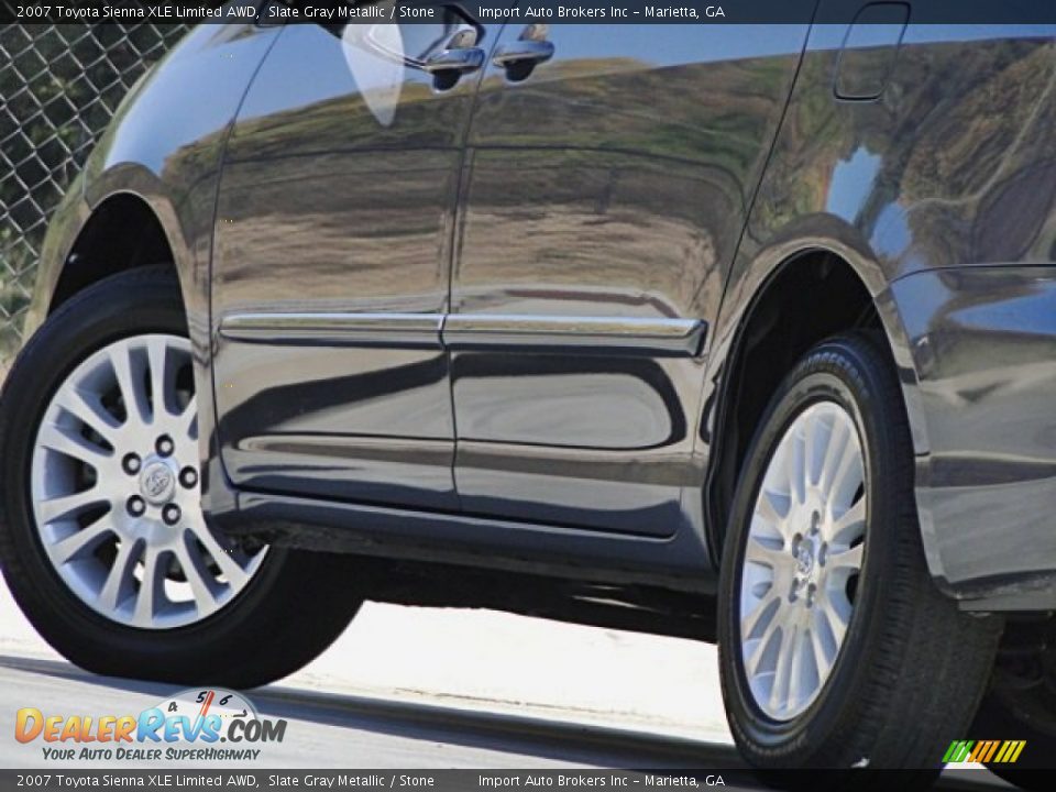 2007 Toyota Sienna XLE Limited AWD Slate Gray Metallic / Stone Photo #35