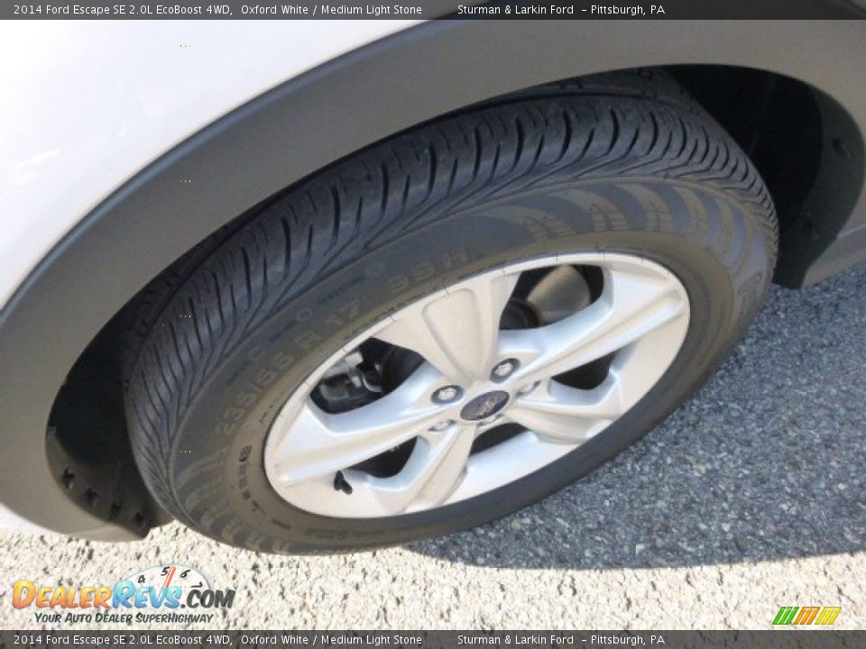 2014 Ford Escape SE 2.0L EcoBoost 4WD Oxford White / Medium Light Stone Photo #7