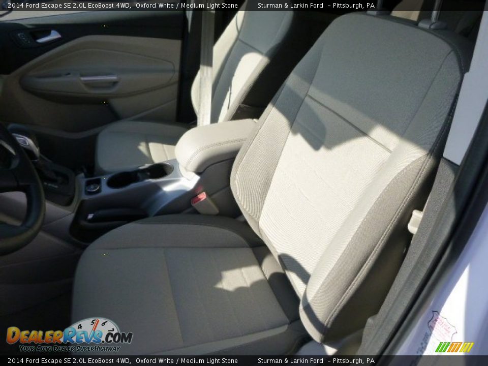 2014 Ford Escape SE 2.0L EcoBoost 4WD Oxford White / Medium Light Stone Photo #8
