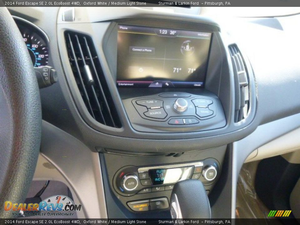 2014 Ford Escape SE 2.0L EcoBoost 4WD Oxford White / Medium Light Stone Photo #12