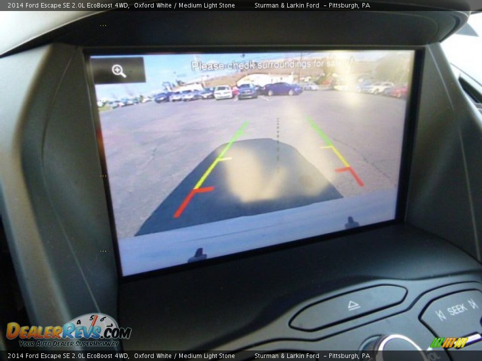 2014 Ford Escape SE 2.0L EcoBoost 4WD Oxford White / Medium Light Stone Photo #14