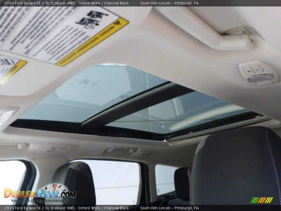 2014 Ford Escape SE 2.0L EcoBoost 4WD Oxford White / Charcoal Black Photo #18