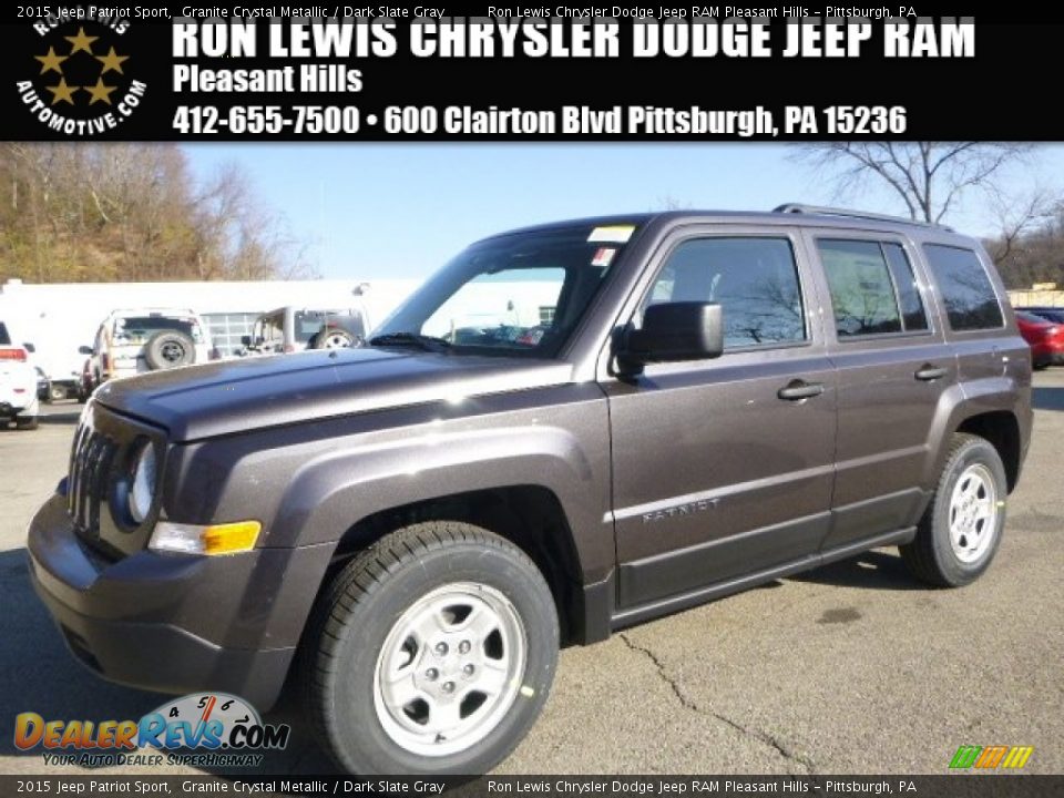 2015 Jeep Patriot Sport Granite Crystal Metallic / Dark Slate Gray Photo #1