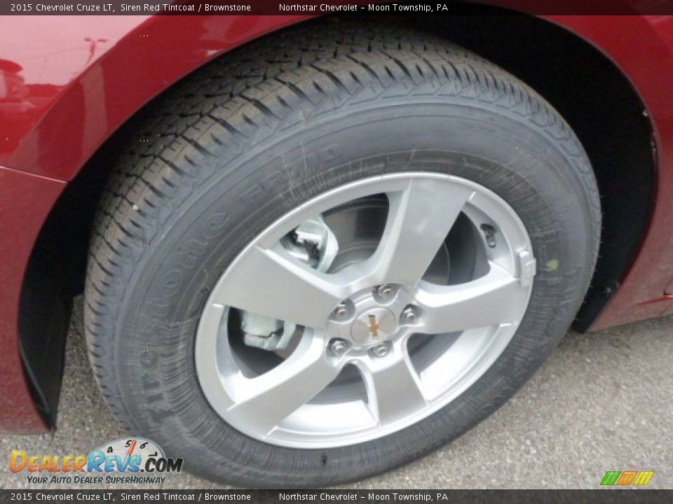 2015 Chevrolet Cruze LT Siren Red Tintcoat / Brownstone Photo #8