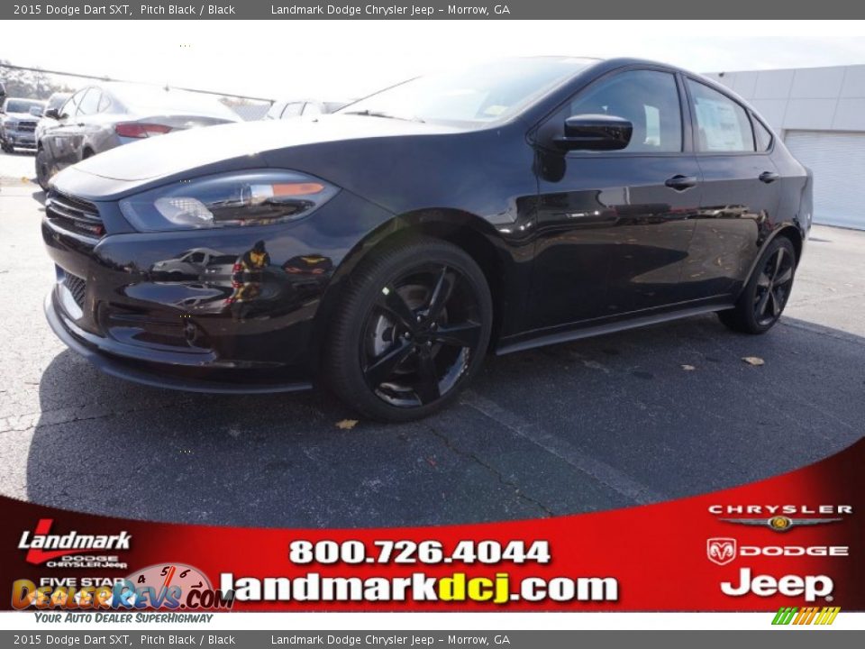 2015 Dodge Dart SXT Pitch Black / Black Photo #1