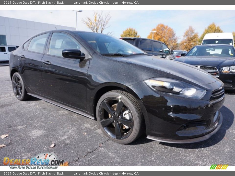 2015 Dodge Dart SXT Pitch Black / Black Photo #4