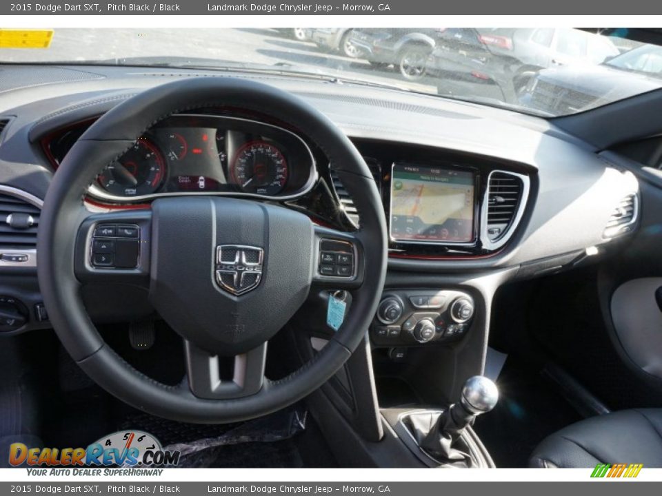 2015 Dodge Dart SXT Pitch Black / Black Photo #7
