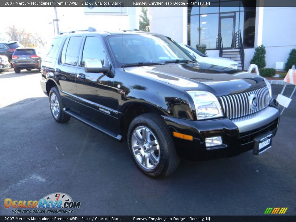 2007 Mercury Mountaineer Premier AWD Black / Charcoal Black Photo #4