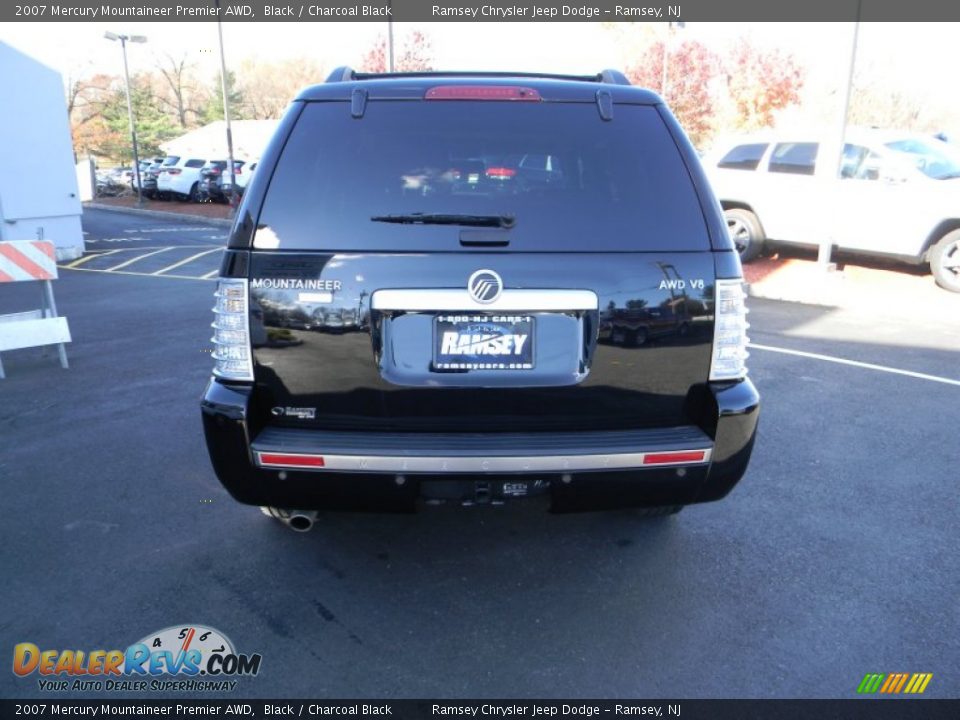 2007 Mercury Mountaineer Premier AWD Black / Charcoal Black Photo #7