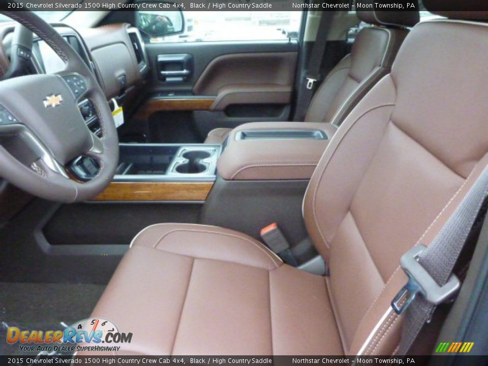 High Country Saddle Interior - 2015 Chevrolet Silverado 1500 High Country Crew Cab 4x4 Photo #10