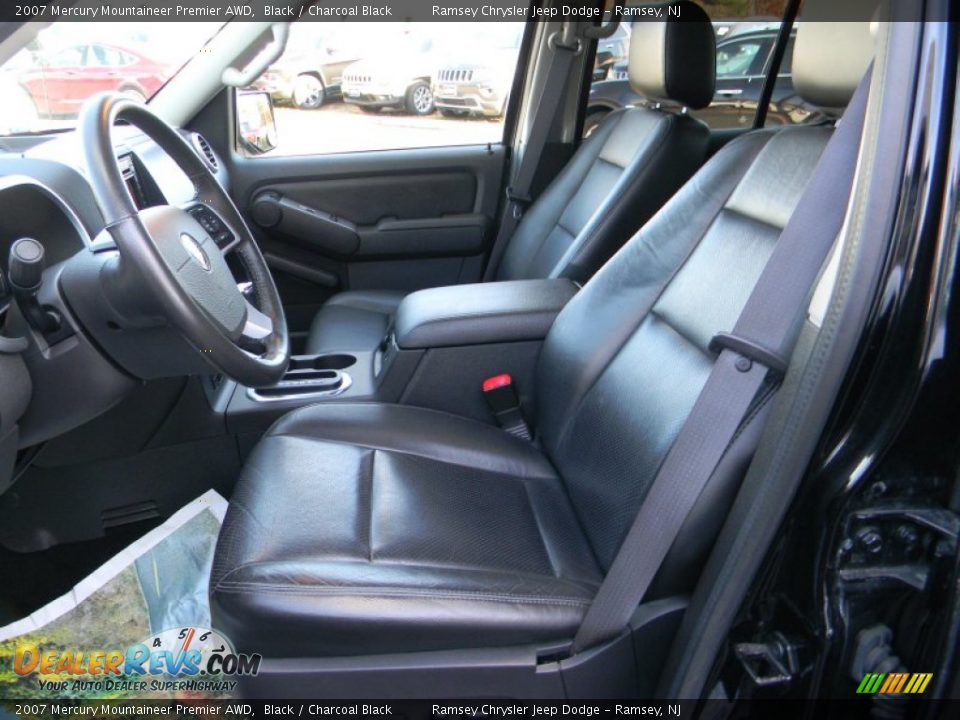 2007 Mercury Mountaineer Premier AWD Black / Charcoal Black Photo #14