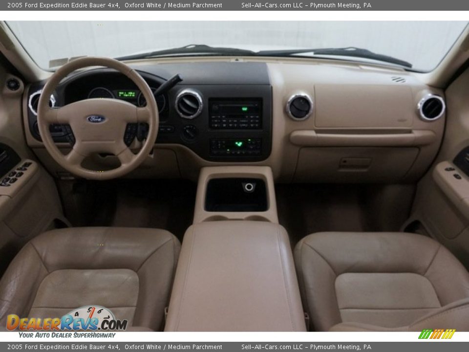 2005 Ford Expedition Eddie Bauer 4x4 Oxford White / Medium Parchment Photo #23
