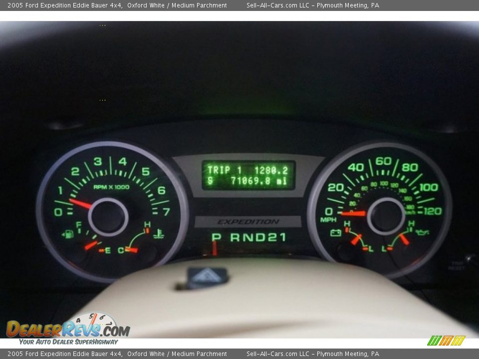 2005 Ford Expedition Eddie Bauer 4x4 Oxford White / Medium Parchment Photo #28