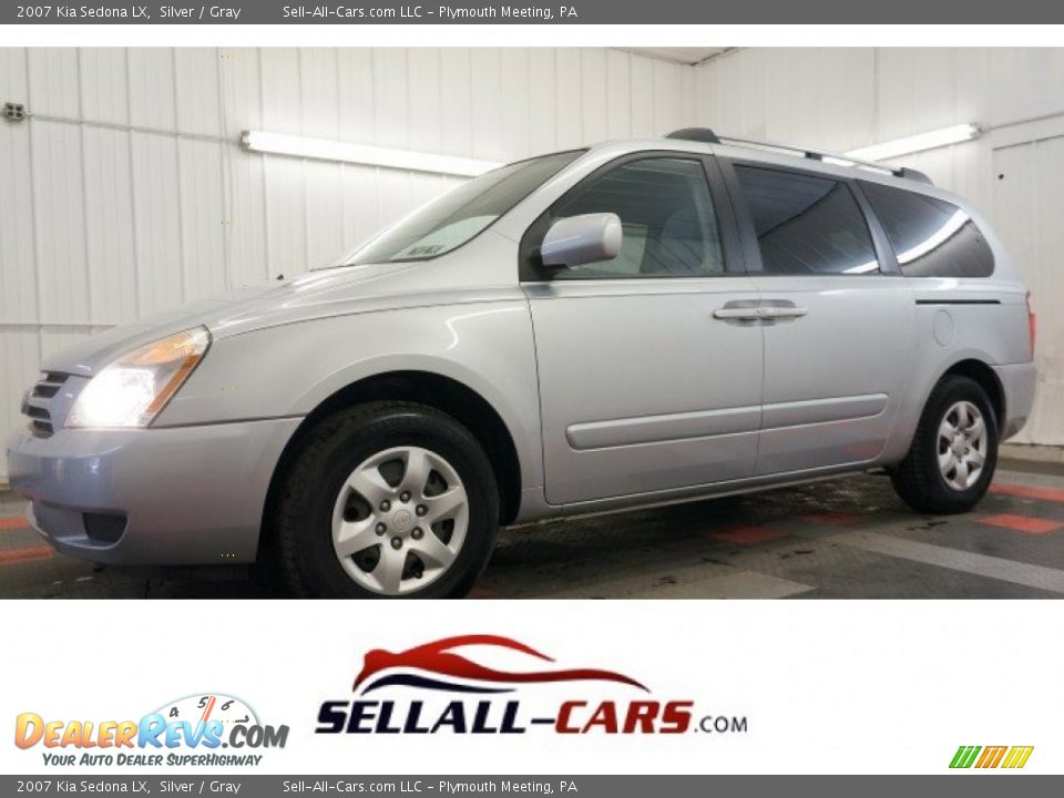 2007 Kia Sedona LX Silver / Gray Photo #1