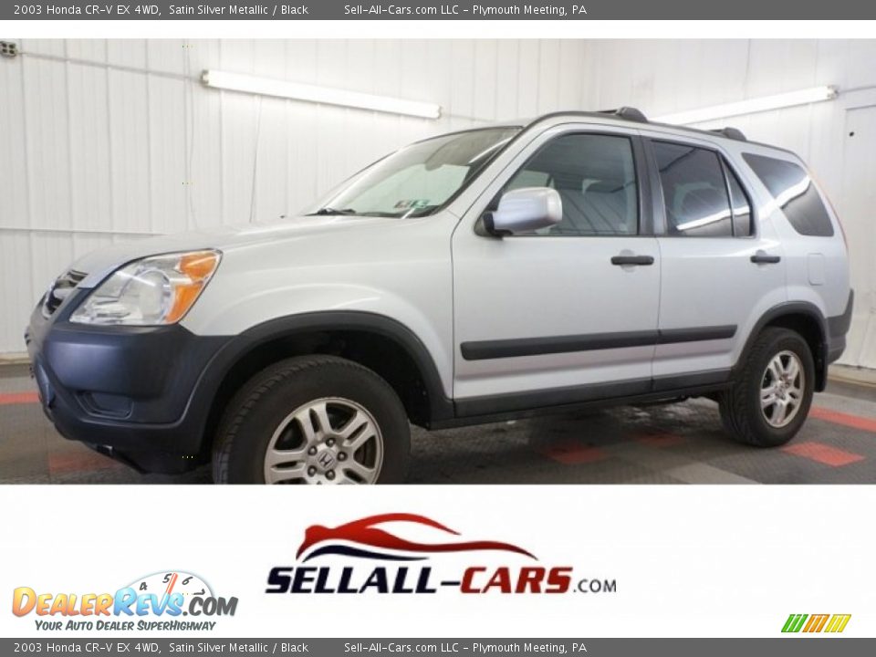 2003 Honda CR-V EX 4WD Satin Silver Metallic / Black Photo #1