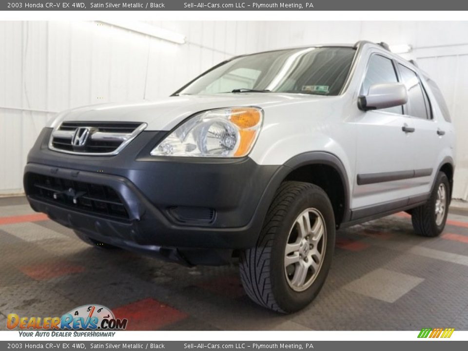 2003 Honda CR-V EX 4WD Satin Silver Metallic / Black Photo #3