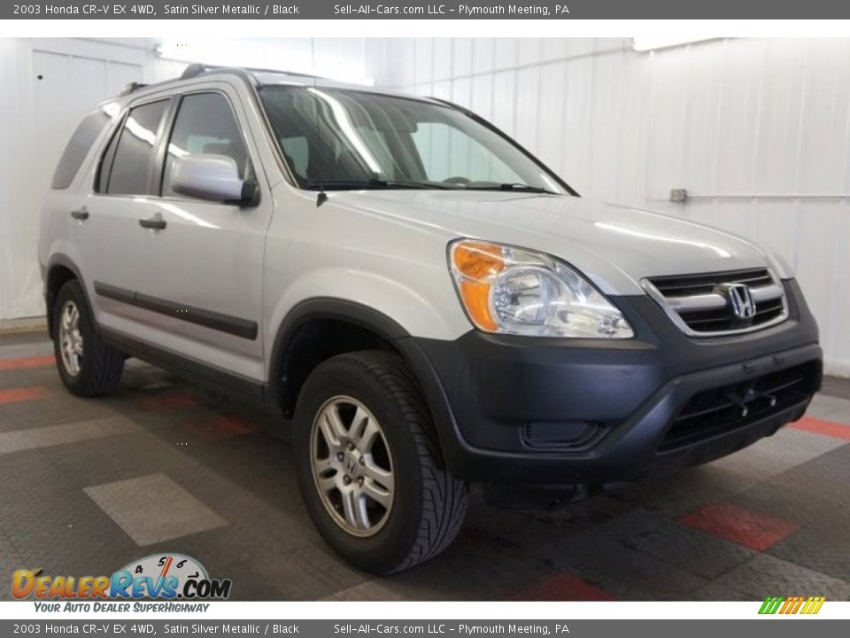 2003 Honda CR-V EX 4WD Satin Silver Metallic / Black Photo #5