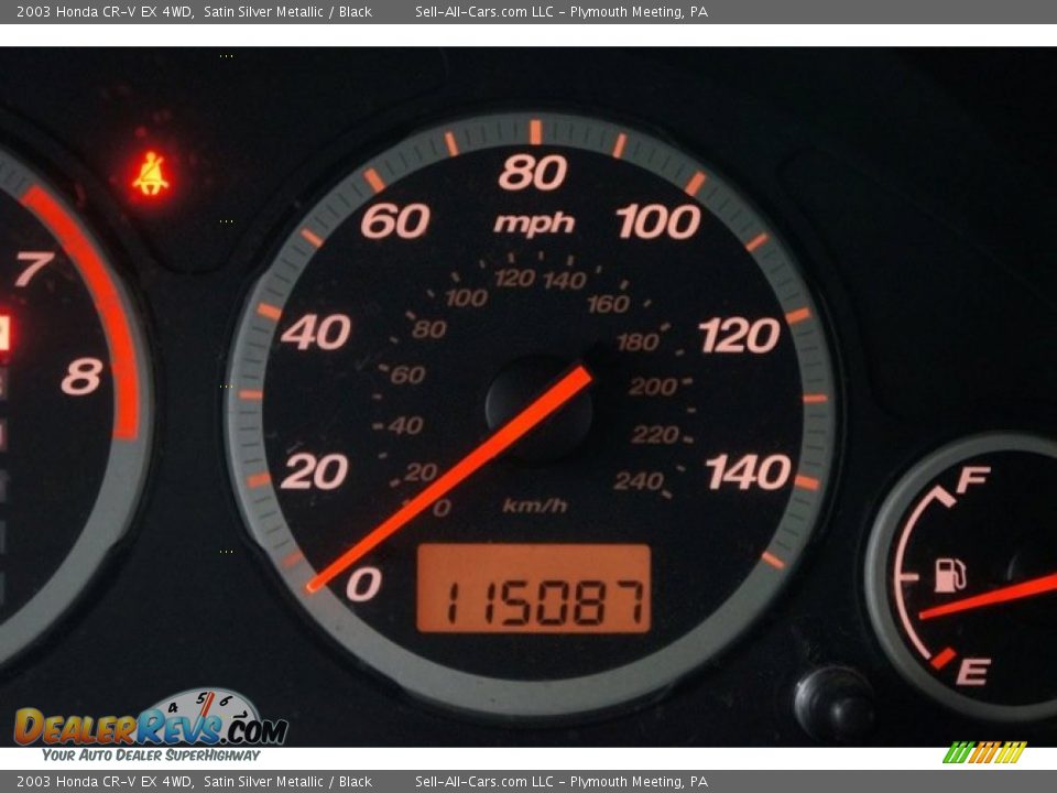 2003 Honda CR-V EX 4WD Satin Silver Metallic / Black Photo #26