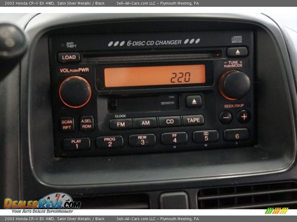 2003 Honda CR-V EX 4WD Satin Silver Metallic / Black Photo #27