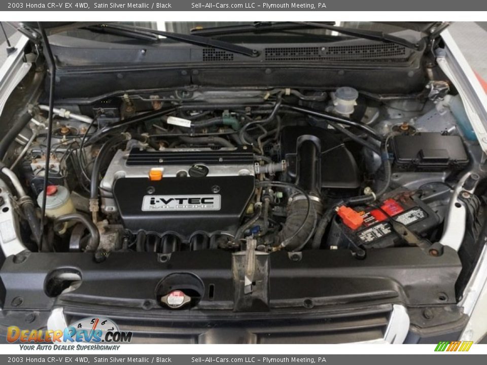 2003 Honda CR-V EX 4WD Satin Silver Metallic / Black Photo #31