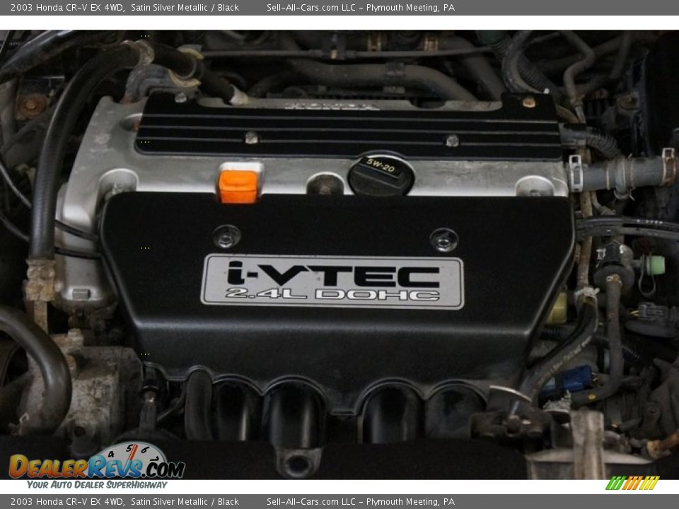 2003 Honda CR-V EX 4WD Satin Silver Metallic / Black Photo #32
