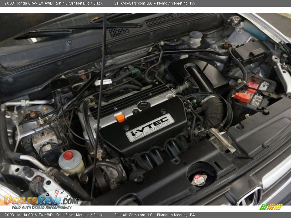 2003 Honda CR-V EX 4WD Satin Silver Metallic / Black Photo #33