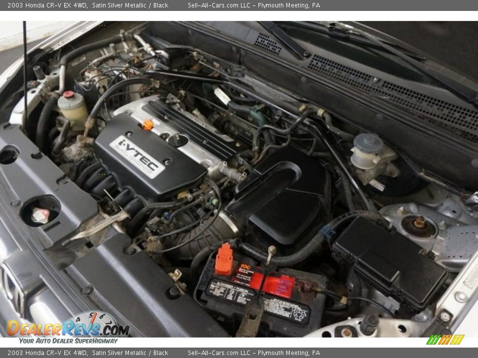 2003 Honda CR-V EX 4WD Satin Silver Metallic / Black Photo #34