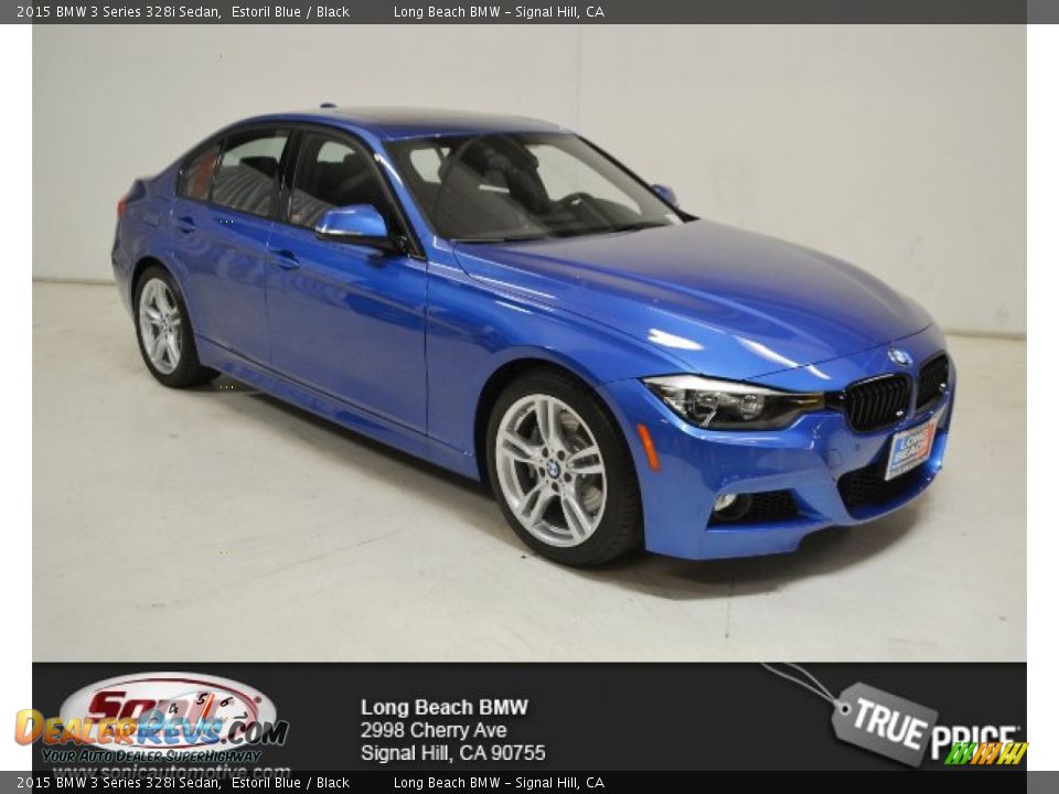 2015 BMW 3 Series 328i Sedan Estoril Blue / Black Photo #1