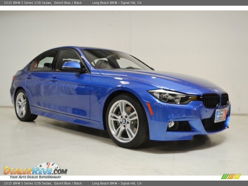 2015 BMW 3 Series 328i Sedan Estoril Blue / Black Photo #2