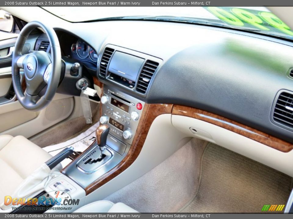 2008 Subaru Outback 2.5i Limited Wagon Newport Blue Pearl / Warm Ivory Photo #9