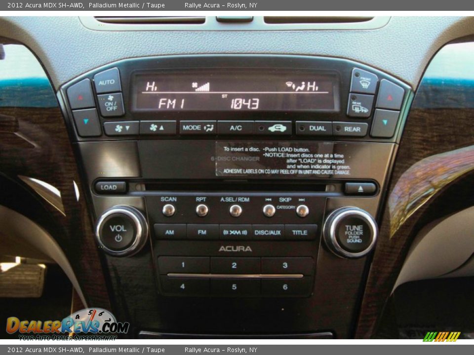 2012 Acura MDX SH-AWD Palladium Metallic / Taupe Photo #14