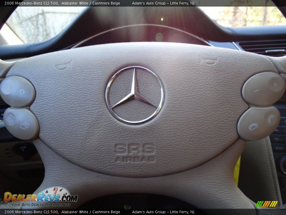 2006 Mercedes-Benz CLS 500 Alabaster White / Cashmere Beige Photo #7