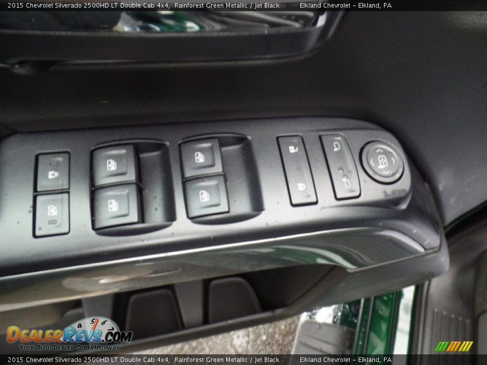 2015 Chevrolet Silverado 2500HD LT Double Cab 4x4 Rainforest Green Metallic / Jet Black Photo #17