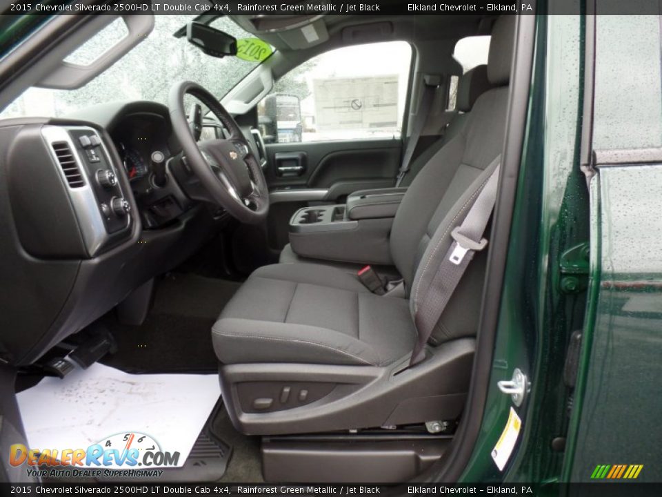Jet Black Interior - 2015 Chevrolet Silverado 2500HD LT Double Cab 4x4 Photo #18